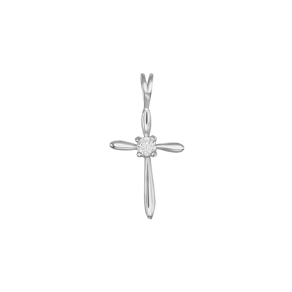 PENDENTE CROCE - ARGENTO