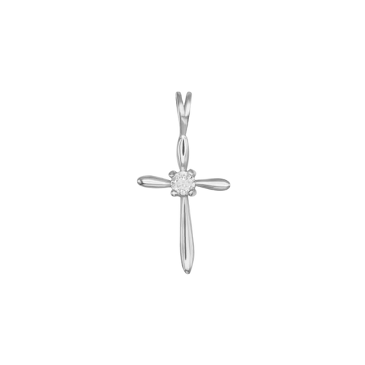 PENDENTE CROCE - ARGENTO
