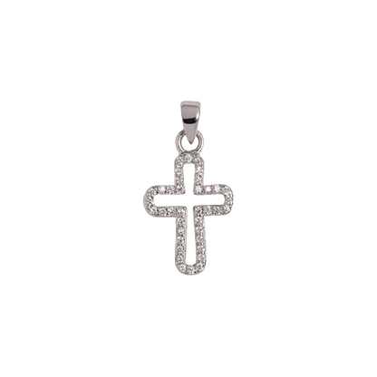 PENDENTE CROCE - ARGENTO