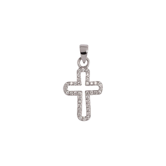 PENDENTE CROCE - ARGENTO