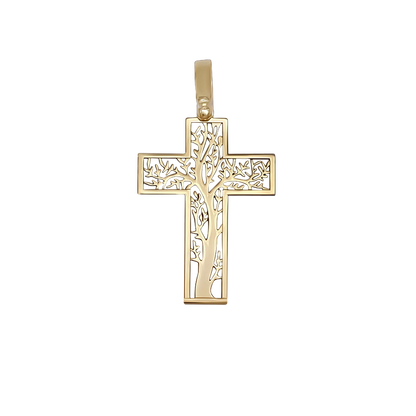 TREE OF LIFE PENDENTE CROCE - VERMEIL ARGENTO