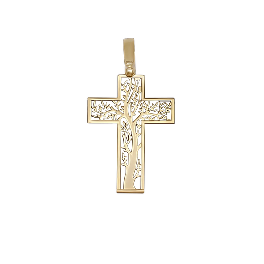 TREE OF LIFE PENDENTE CROCE - VERMEIL ARGENTO