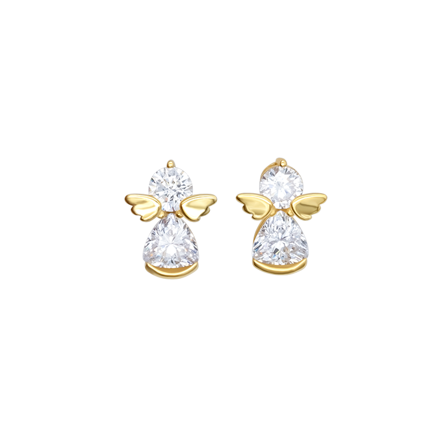 ANGELS ORECCHINI - GOLDEN ARGENTO E ZIRCONIA