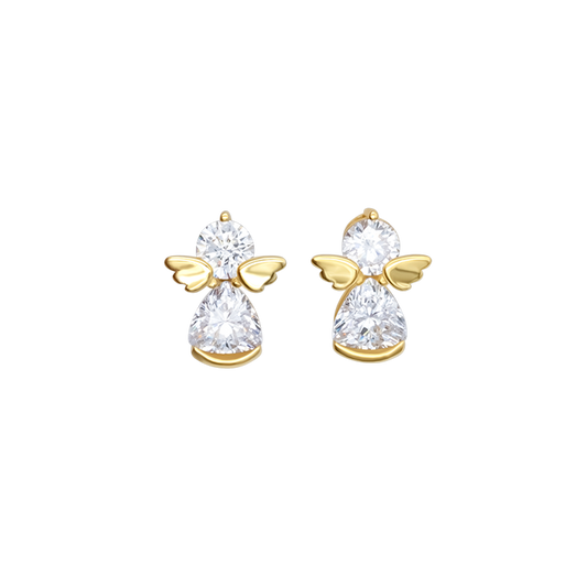ANGELS ORECCHINI - GOLDEN ARGENTO E ZIRCONIA