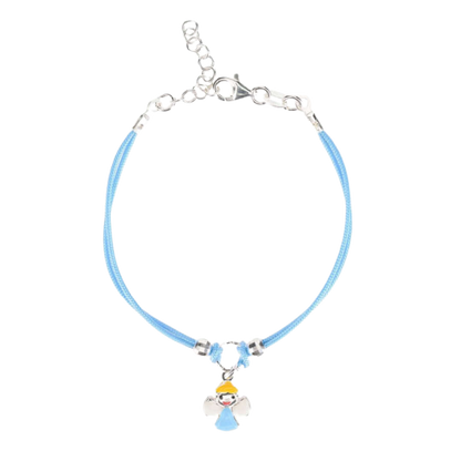 BABY BRACCIALETTO - BLUE CORD - ARGENTO