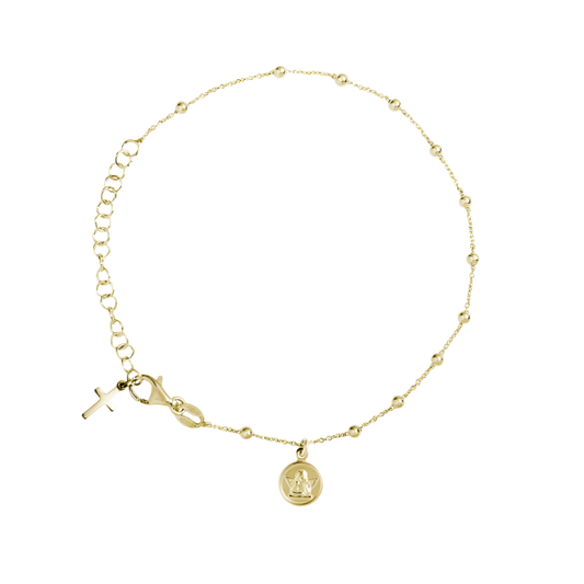 BABY BRACCIALETTO ROSARIO - VERMEIL ARGENTO