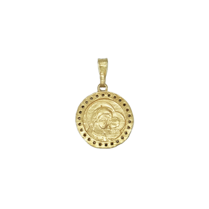 POPE LEO XIV - MEDAGLIA - GOLDEN ARGENTO E ZIRCONIA
