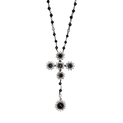BIANCO E NERO DIAMONDS COLLANA - ORO