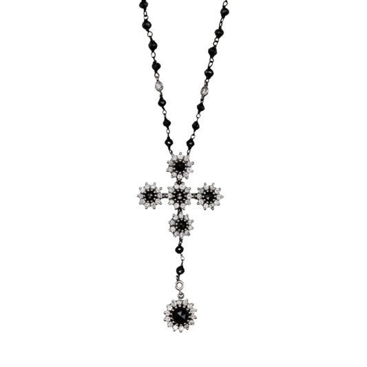 BIANCO E NERO DIAMONDS COLLANA - ORO