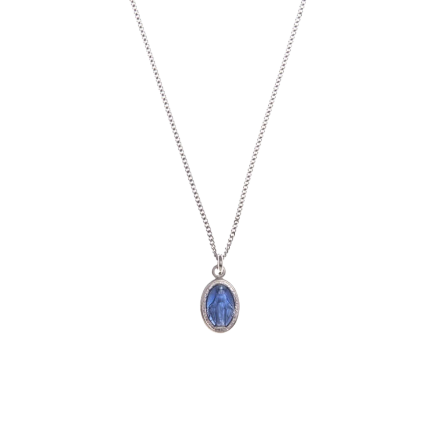 BLUE ST MARY CHARM COLLANA - ARGENTO