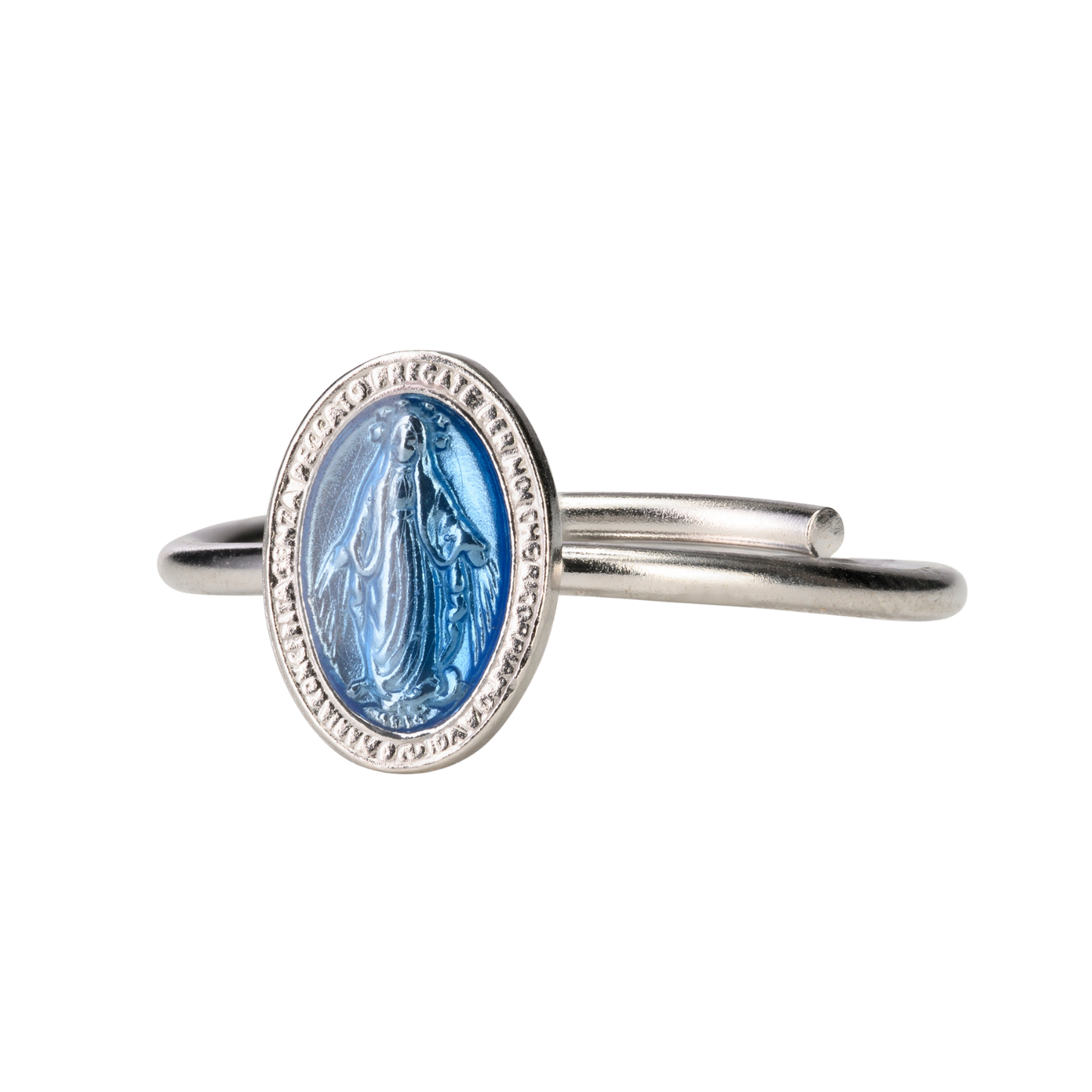 BLUE MIRACULOUS MEDAGLIA ANELLO - ARGENTO