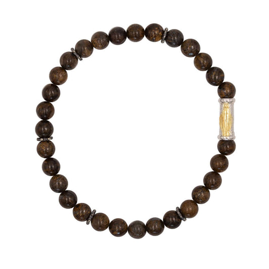 OUR LADY OF GRACE BRACCIALETTO - BRONZITE E ARGENTO