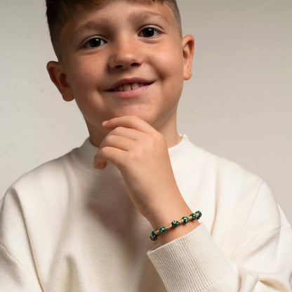 CHILDREN'S BRACCIALETTO ROSARIO - LEGNO - GREEN