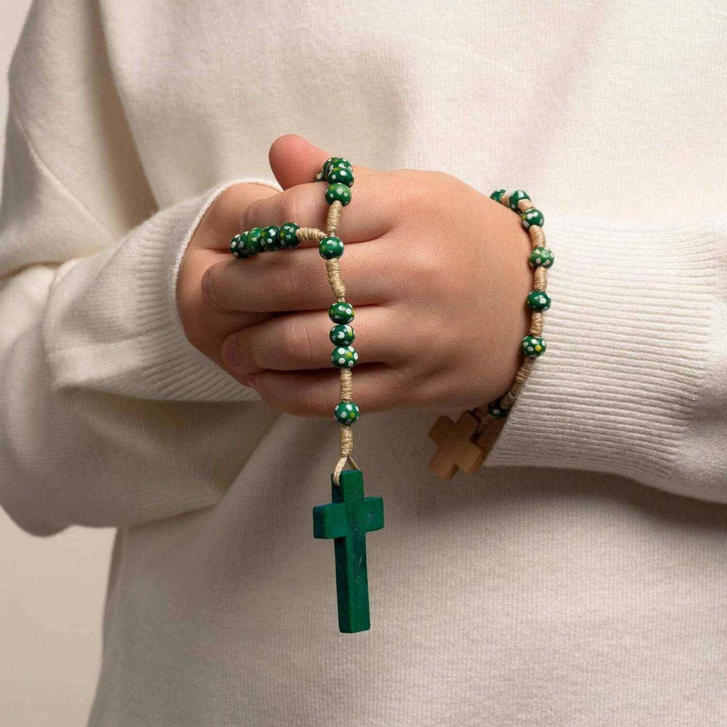 CHILDREN’S ROSARIO - GREEN LEGNO