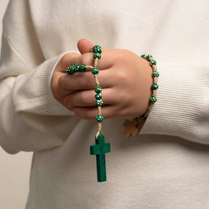 CHILDREN’S ROSARIO - GREEN LEGNO