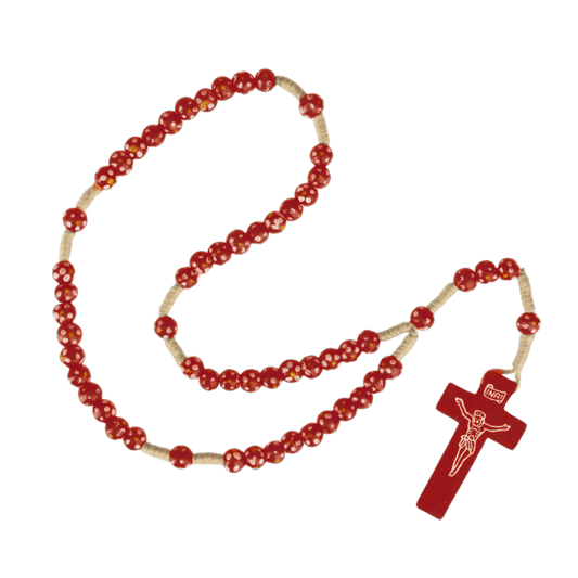 CHILDREN’S ROSARIO - RED LEGNO