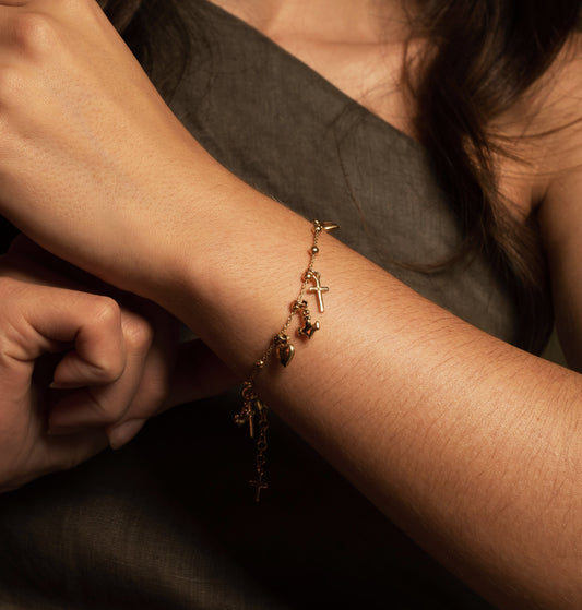 FEDE HOPE E CHARITY - BRACCIALETTO - VERMEIL ARGENTO