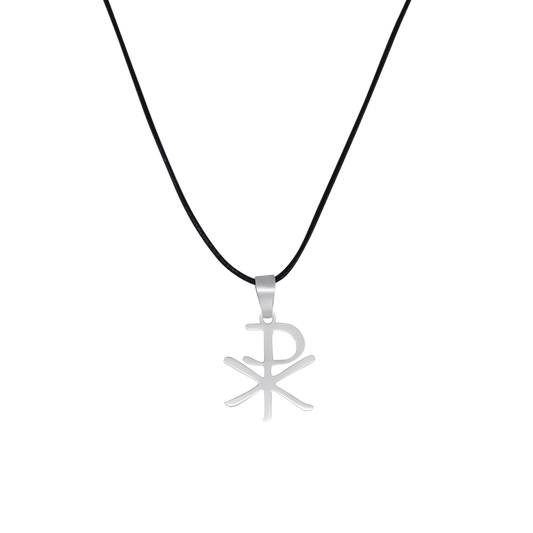 CHRISTOGRAM - RUBBER CORD E STEEL - COLLANA