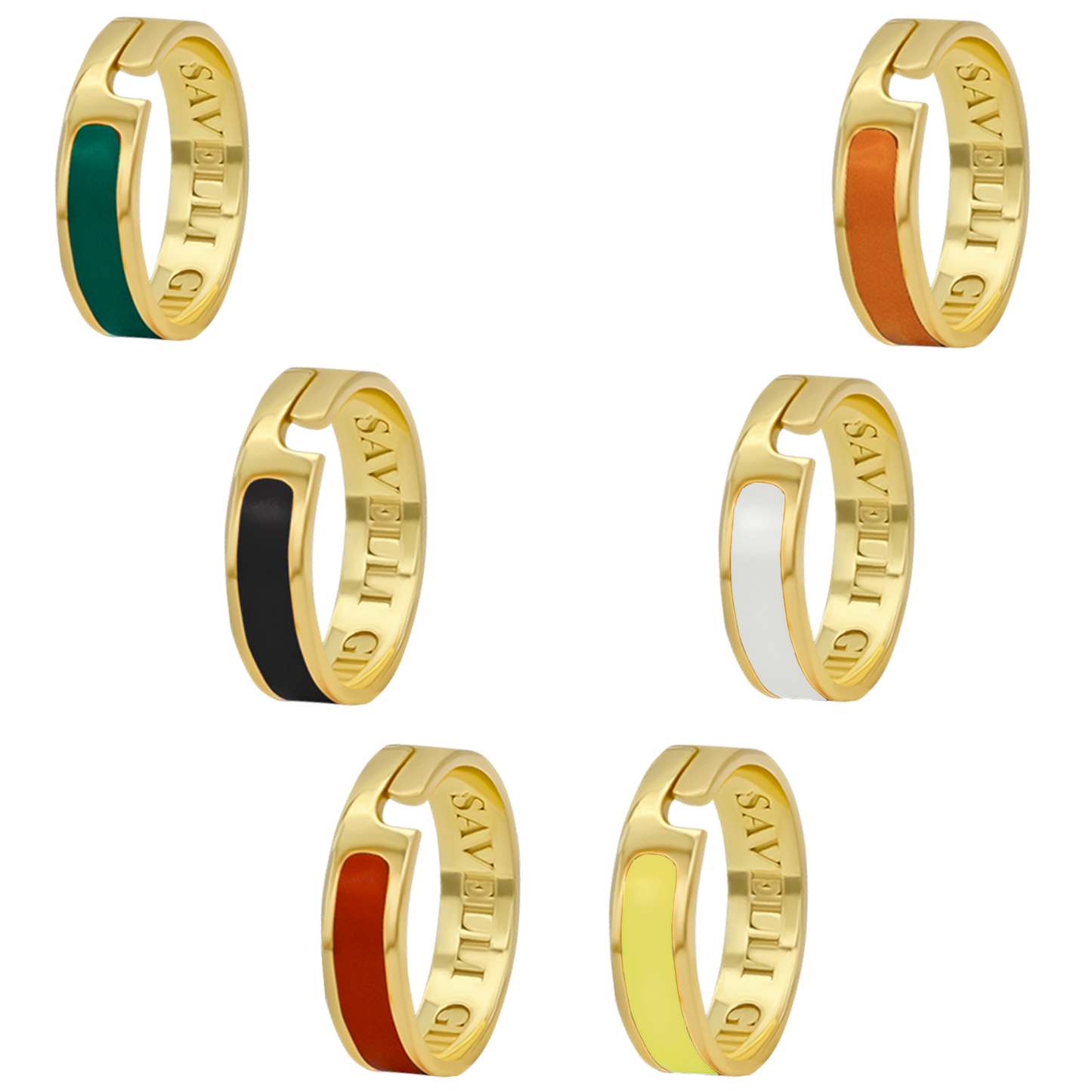 COLORED ADJUSTABLE ANELLO - ARGENTO