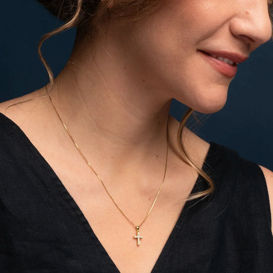 CROCE DIAMOND COLLANA - ORO