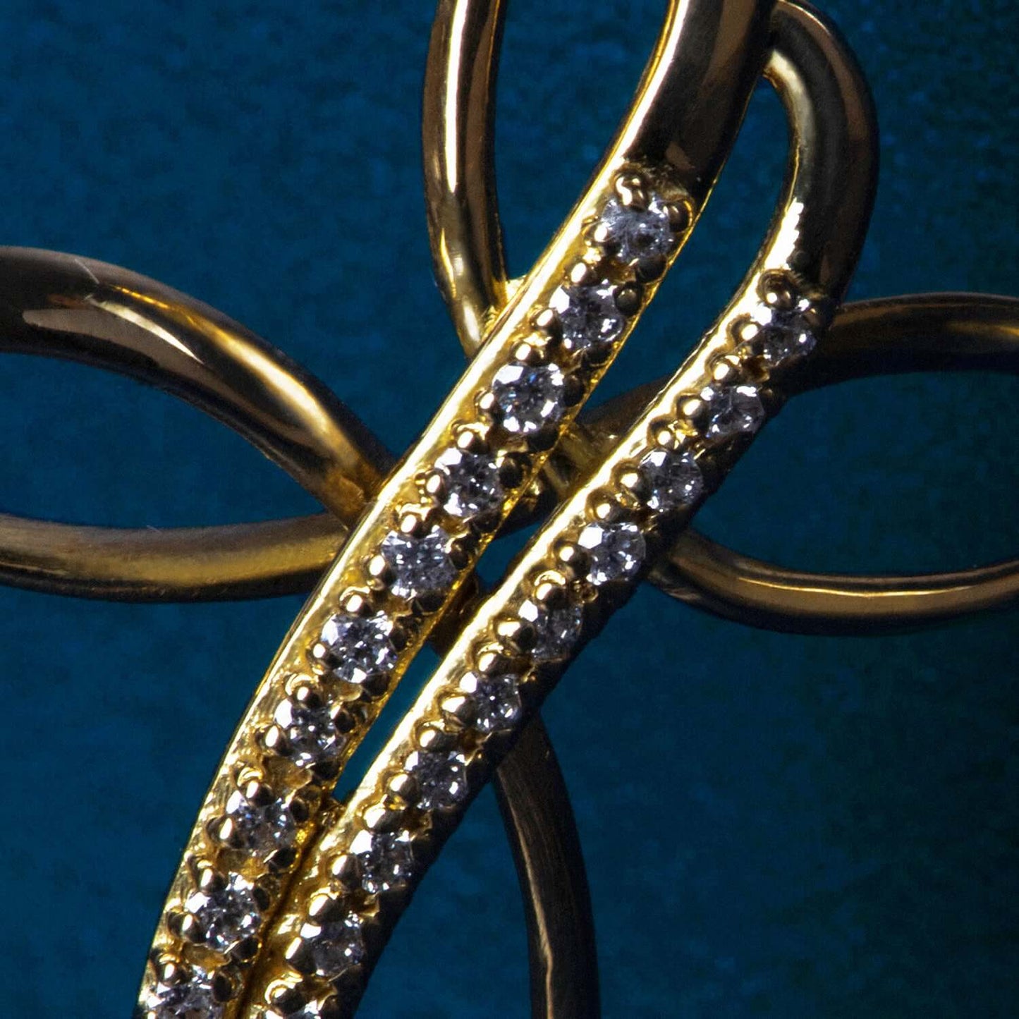 COLLANA CROCE - DIAMONDS E ORO