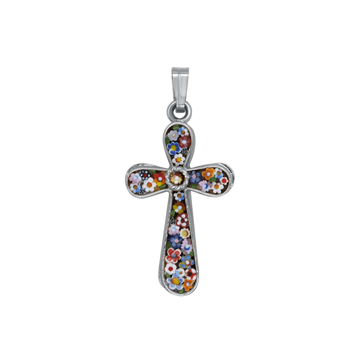PENDENTE CROCE - MICROMOSAIC GIOIELLI - METAL