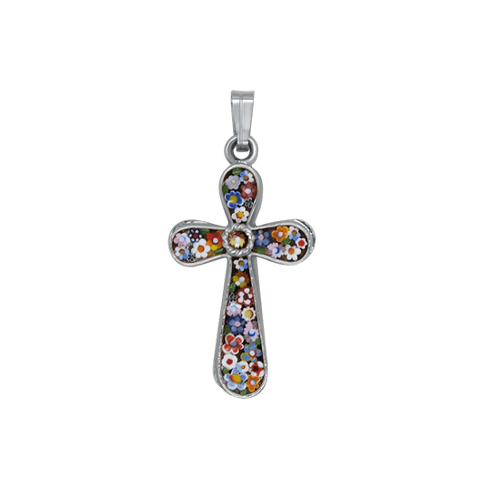 PENDENTE CROCE - MICROMOSAIC GIOIELLI - METAL