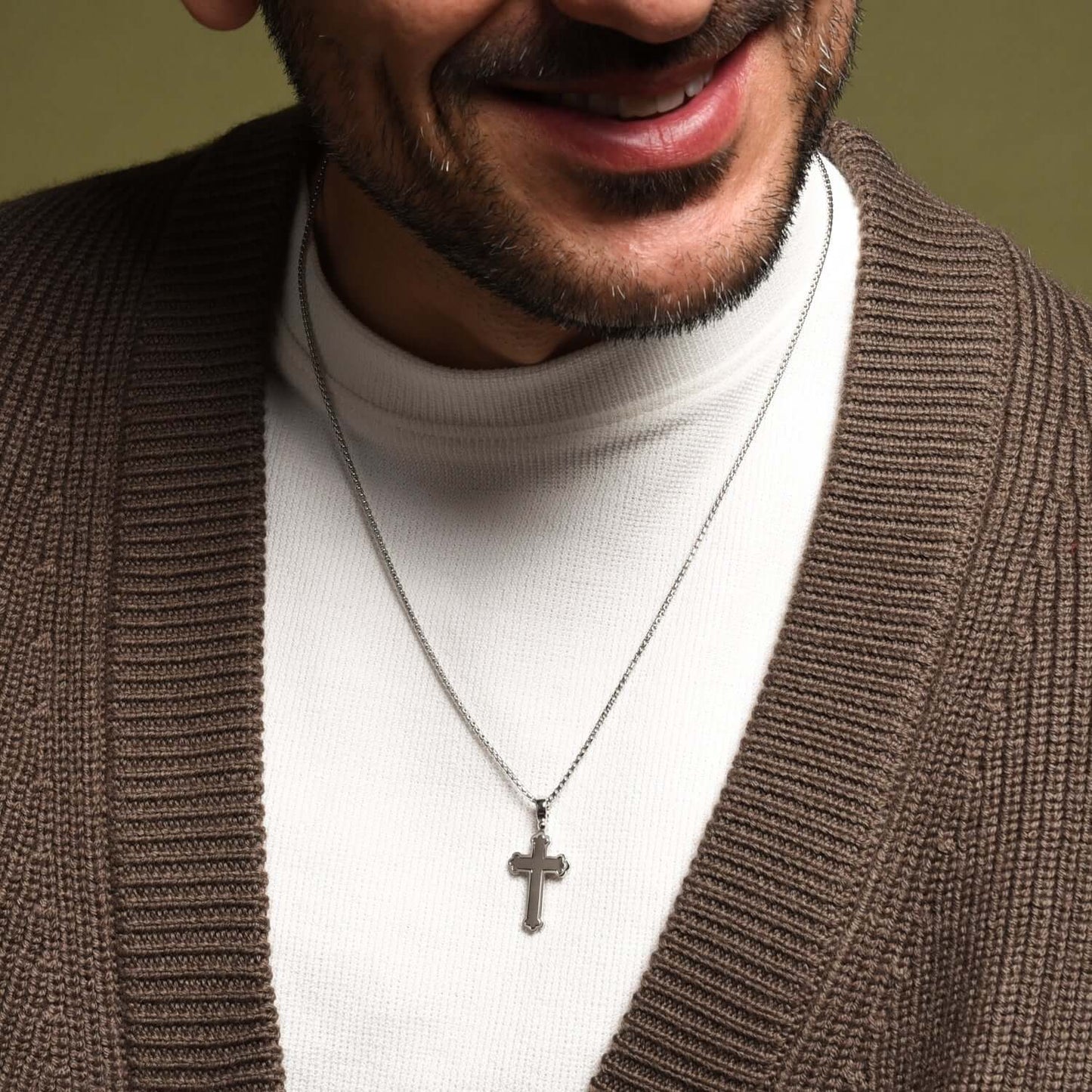 PENDENTE CROCE - ARGENTO