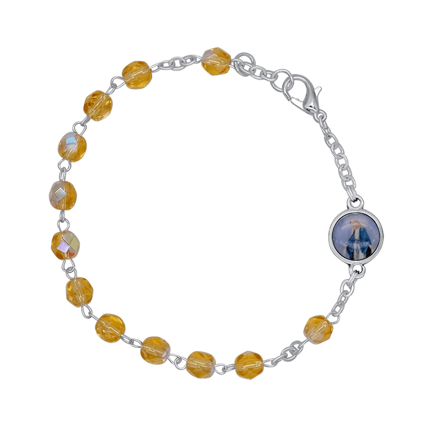 CRYSTAL BRACCIALETTO ROSARIO - METAL