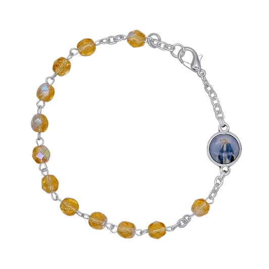 CRYSTAL BRACCIALETTO ROSARIO - METAL