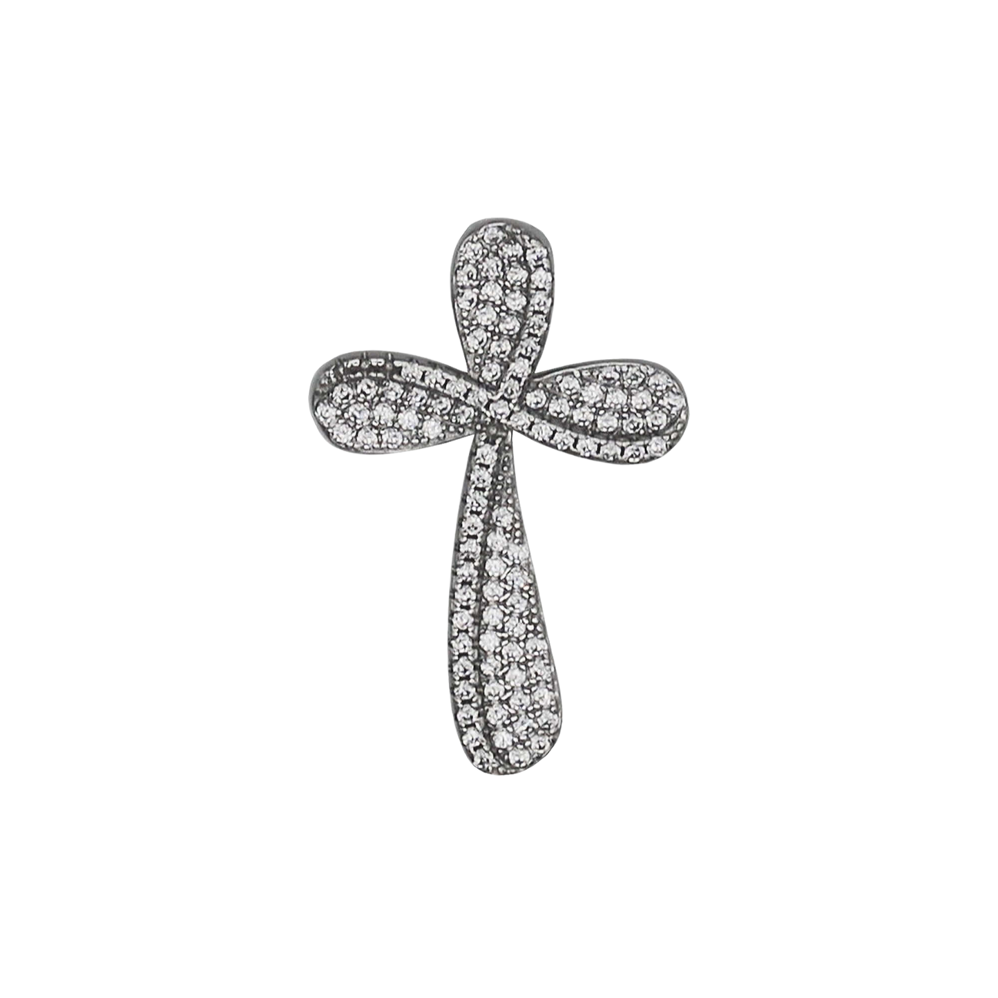 PENDENTE CROCE - ARGENTO E ZIRCONIA