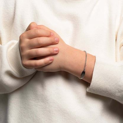 CUSTOMIZABLE BRACCIALETTO PER KIDS - ARGENTO