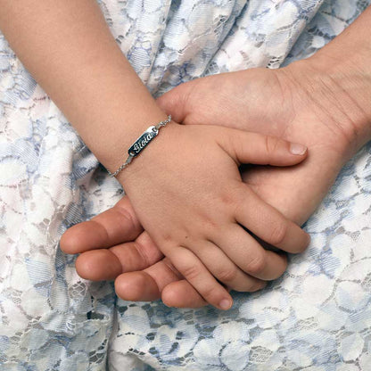 CUSTOMIZABLE BRACCIALETTO PER KIDS - ARGENTO