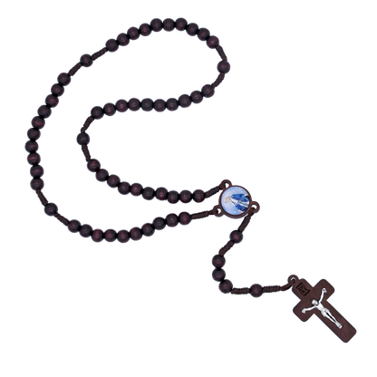 DARK LEGNO BEADS ROSARIO - ROPE