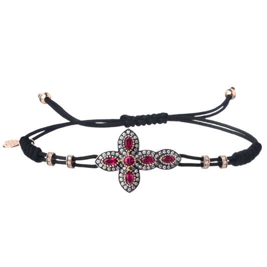 CROCE - CRISTIANO BRACCIALETTO - ORO, DIAMONDS E RUBIES