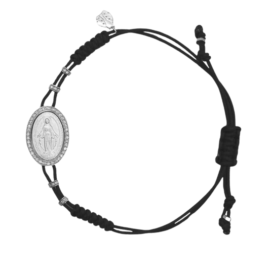 MIRACULOUS MEDAGLIA BRACCIALETTO - BIANCO ORO E DIAMONDS