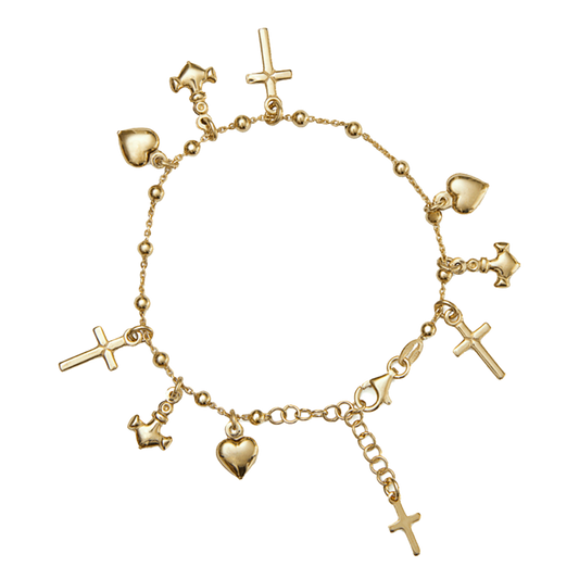 FEDE HOPE E CHARITY - BRACCIALETTO - VERMEIL ARGENTO