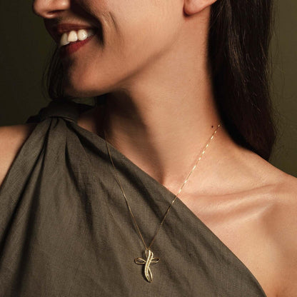 COLLANA CROCE - DIAMONDS E ORO