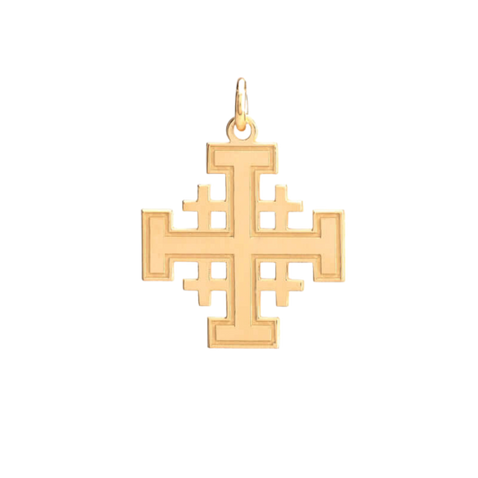 JERUSALEM CROCE - VERMEIL ARGENTO