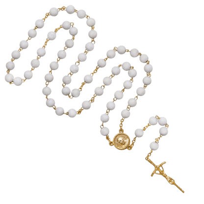 SCENTED JASMINE PETAL ROSARIO - METAL