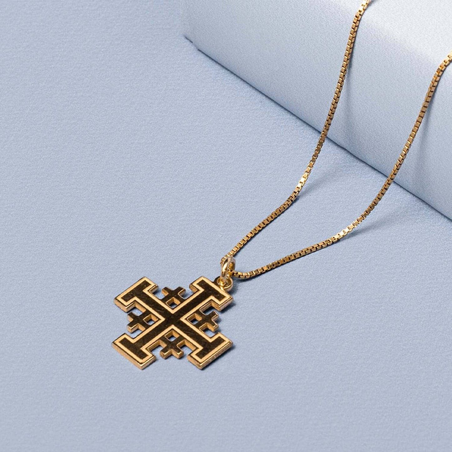 JERUSALEM CROCE - VERMEIL ARGENTO