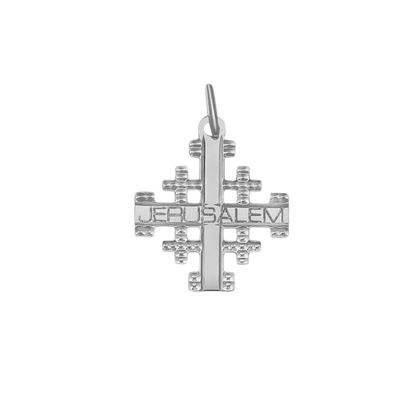 JERUSALEM PENDENTE CROCE - ARGENTO