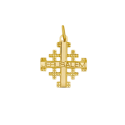 JERUSALEM PENDENTE CROCE - GOLDEN ARGENTO