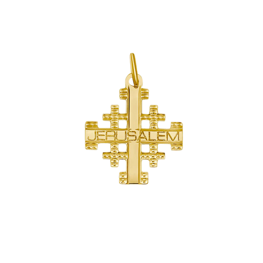 JERUSALEM PENDENTE CROCE - GOLDEN ARGENTO
