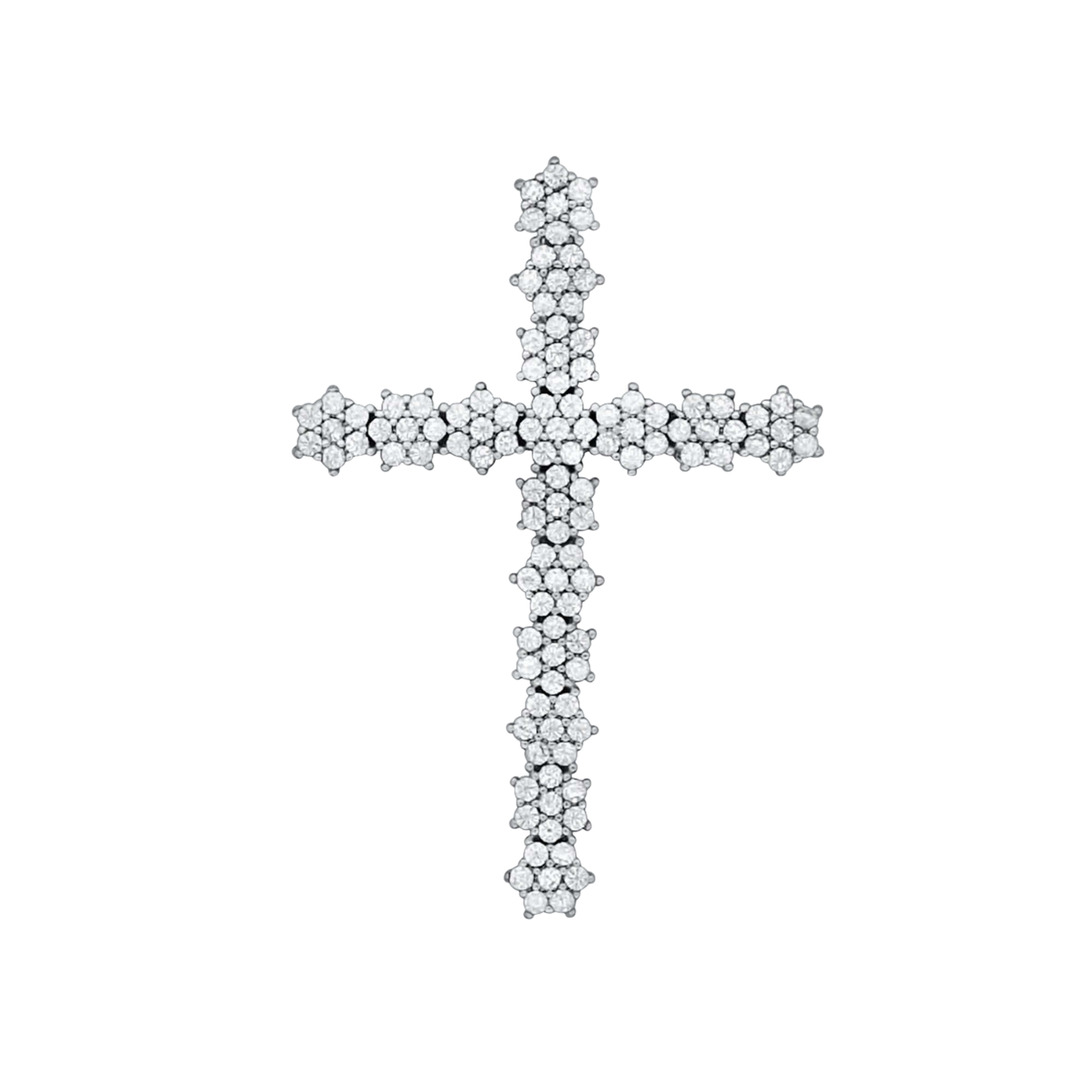 PENDENTE CROCE - ARGENTO E ZIRCONIA