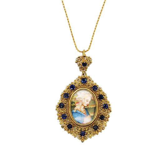 MADONNA OF LIPPI COLLANA - ORO E SAPPHIRES