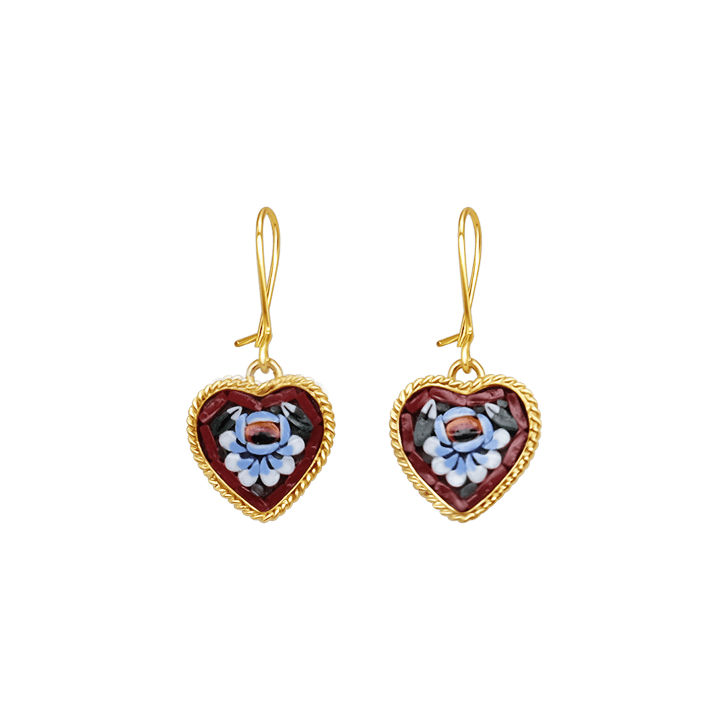 ORECCHINI - MICROMOSAIC GIOIELLI - GOLDEN METAL
