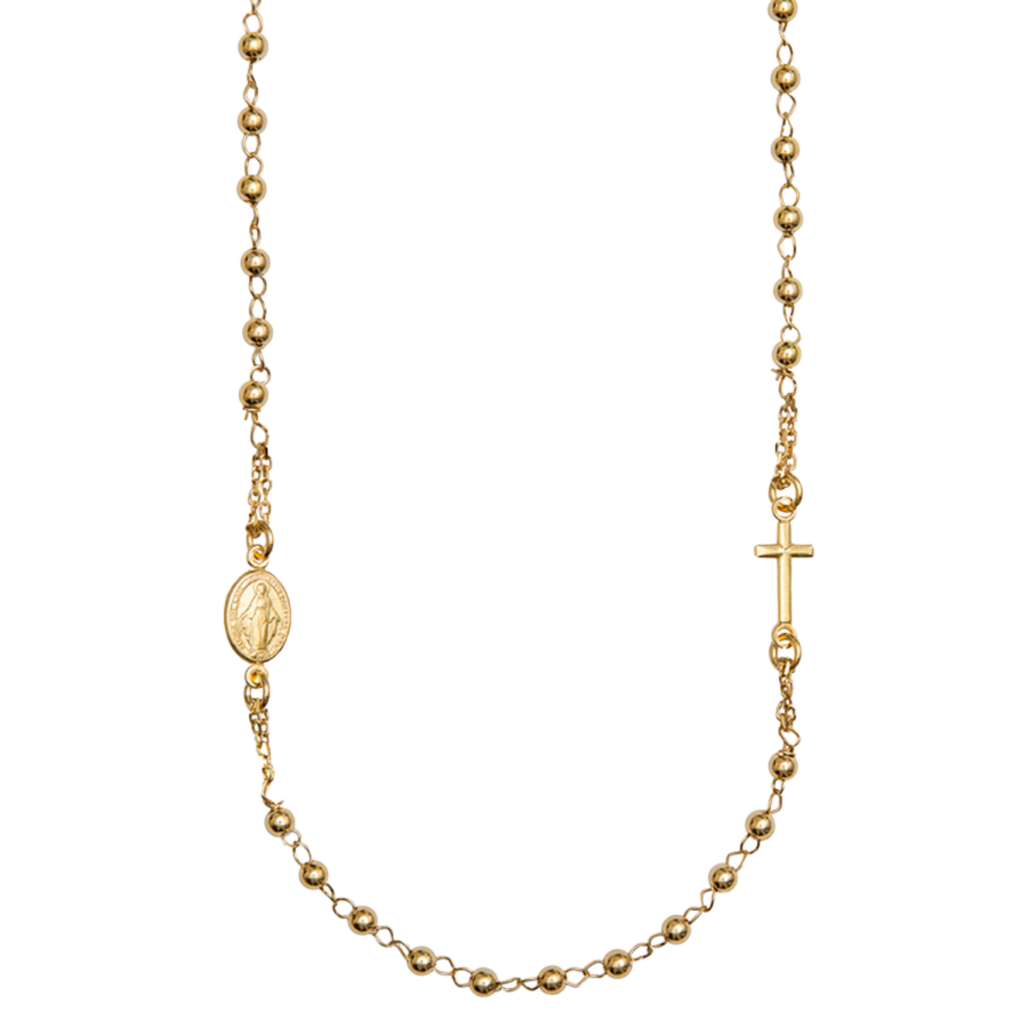 MIRACULOUS E CROCE - COLLANA - ORO