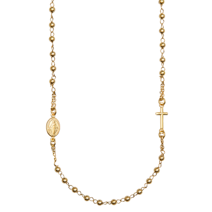 MIRACULOUS E CROCE - COLLANA - ORO