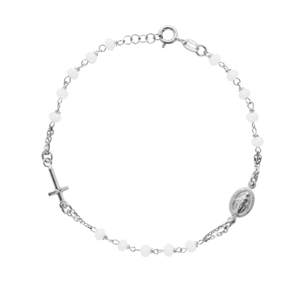 MIRACULOUS MEDAGLIA E CROCE - BRACCIALETTO - ARGENTO
